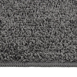 vidaXL Tapis shaggy antidérapant Gris 200x290 cm