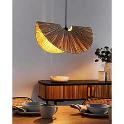 Beliani Lampe suspension HERRON Naturel