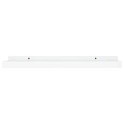 Avis vidaXL Étagères à rebord pour cadre photo 2 pcs Blanc 40x9x3 cm MDF