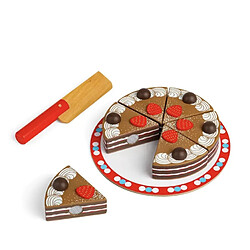 Bigjigs Toys Gateau au chocolat en bois