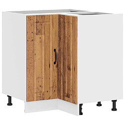 vidaXL Armoire d'angle de cuisine Lucca vieux bois bois d'ingénierie