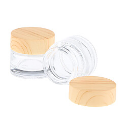 2 Pcs Pot De Maquillage Vide Cosmétique Pots Lotion Crème Gel Contenants Effacer 10g