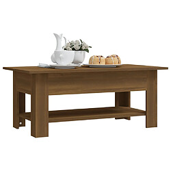 Acheter vidaXL Table basse chêne marron 102x55x42 cm bois d'ingénierie