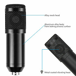 Avis Professionnel D'enregistrement Microphone À Condensateur Kit Ordinateur Cardioïde Mic Ciseaux Bras Shock Mount