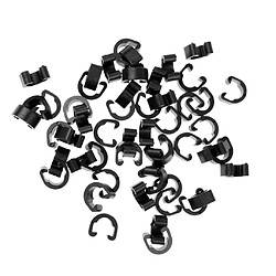 50pcs Bicyclette Vélo VTT C-clips Boucle Crochet Pour Freins à Disque Guides De Châssis Câble Extérieurs