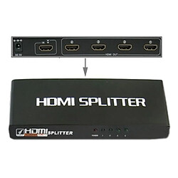 Wewoo Splitter de HDMI de 4 ports 1080P, version 1.3, support HD TV / Xbox 360 / PS3 Playstation 3 etc.