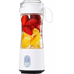 Vendos85 Blender électrique portable Smoothie 0,38L avec USB rechargeable blanc