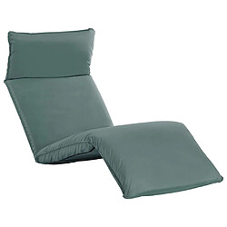 vidaXL Chaise longue pliable Tissu Oxford Gris