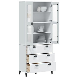 vidaXL Buffet VIKEN blanc 80x40x190 cm bois massif de pin 