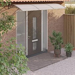 Maison Chic Store banne | Auvent de porte | Marquise Brise-soleil Gris 300x100 cm Polycarbonate -GKD59371