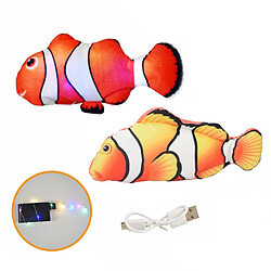 Jouets Pour Chats En Mouvement Poisson électrique Réaliste Flopping Wiggle Poisson Poisson Clown