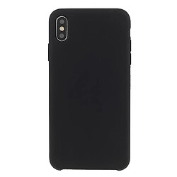 Coque en silicone solide, antichoc, anti-rayures noir pour votre Apple iPhone XS Max 6.5 pouces