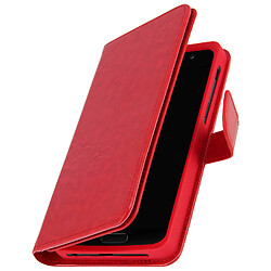 Avizar Etui Universel Smartphone Housse Portefeuille 6 Porte-carte rouge Taille s