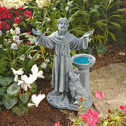 Avis Design Toscano Statue de jardin la bénédiction de Saint François JE14106 Gris 18 x 30,5 x 48,5 cm