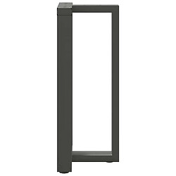 Acheter vidaXL Pieds de table de bar forme de T 2 pcs anthracite acier