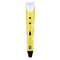 Wewoo Jaune Stylo d'impression 3D portatif, prise UE