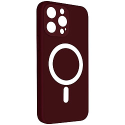 Avizar Coque MagSafe pour iPhone 14 Pro Max Soft Touch Mate Bords Surélevés Bordeaux