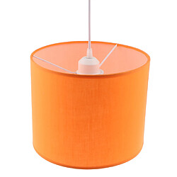 Lustre en tissu abat-jour abat-jour abat-jour orange clair