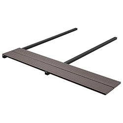 Avis vidaXL Panneaux de terrasse solides WPC 20 m² 4 m Marron foncé