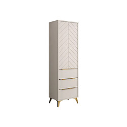 Bestmobilier Boccioni - buffet haut - beige - 54x180 cm