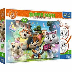 Trefl Puzzle 24 elements SUPER MAXI Joyful cats, 44 cats