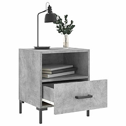 Avis Maison Chic Tables de chevet 2pcs - Table basse Table de nuit - gris béton 40x35x47,5cm bois d’ingénierie -MN76261