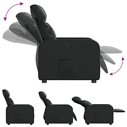 Avis vidaXL Fauteuil inclinable Noir Similicuir