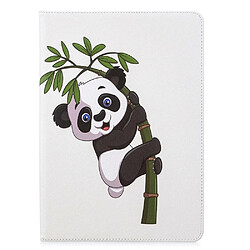 Etui en PU impression de motifs avec support panda sur l'arbre pour votre Apple iPad 10.2 (2019)