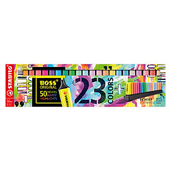 Surligneur Stabilo Boss couleurs assorties - Paquet de 23