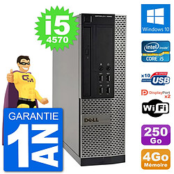 PC Dell OptiPlex 7020 SFF Intel i5-4570 RAM 4Go Disque Dur 250Go Windows 10 Wifi - Occasion