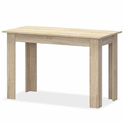 Avis Maison Chic Table de salle à manger,Table à dîner et bancs 3 pcs Aggloméré Chêne -GKD51937