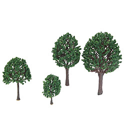 Acheter 4pcs 3,54 Pouces - 7,1 Pouces Paysages Arbres Modèle De Paysage - Vert Foncé