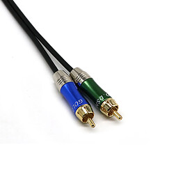 Câble d'Interconnexion Adaptateur Double XLR Mâle à 2-RCA Mâle Prise