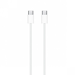 Apple Câble de Charge Rapide et Synchronisation USB-C vers USB-C 3A 1M d'Origine Apple Blanc