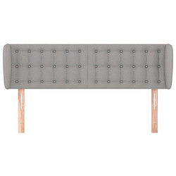 Avis Maison Chic Tête de lit scandinave avec oreilles,meuble de chambre Gris clair 147x23x78/88 cm Tissu -MN71283