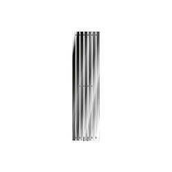 ECD Germany Stella Design Radiateur Sèche-Serviettes - 370 x 1400 mm - Chrome - Design panneau plat - Radiateur Sèche Serviette - Pour Salle de Bain