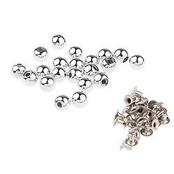 Acheter 20 sets perle perles boutons rivet boutons accessoires de vêtements argent