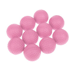 10 pièces PU Foam Sponge Golf Training Soft Balls Golf Practice Balls Pink