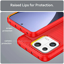 Avis Htdmobiles Coque pour Xiaomi 13 5G - housse etui silicone gel carbone + verre trempe - ROUGE