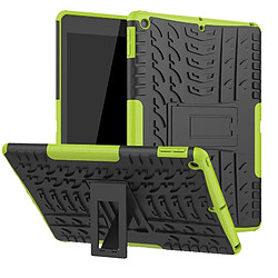 Wewoo Housse Étui Coque Pour iPad 10.2 pouces Texture des pneus TPU + PC Antichoc avec support vert