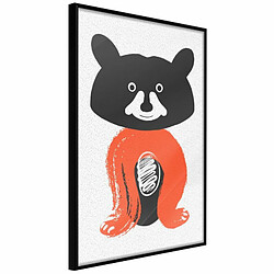 Paris Prix Affiche Murale Encadrée Little Bear 20 x 30 cm Noir