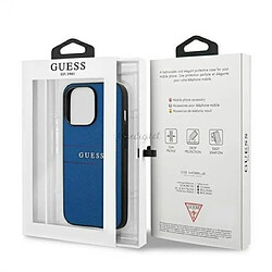 Avis Guess Maroquinerie Guess GUHCP13LPSASBBL Coque de Protection pour iPhone 13 Pro / 13 6,1`` Saffiano Strap Bleu