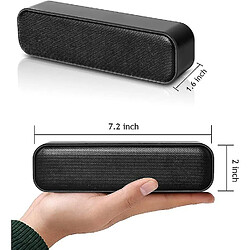 Acheter Universal Haut-parleur d'ordinateur USB, enceinte de barre sonore filaire filaire, haut-parleur stéréo pour ordinateur portable avec économie d'espace