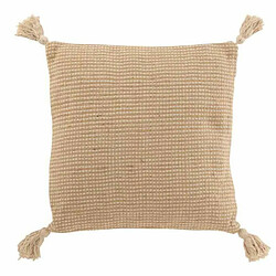 Paris Prix Coussin Déco Jute 50x50cm Beige & Marron