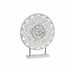 Figurine Décorative DKD Home Decor MDF Blanc Mandala (41 x 8 x 49 cm)