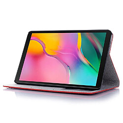 Wewoo Housse Coque Étui en cuir à rabat horizontal avec texturecrocodile et fentes pour cartes et porte-cartes Galaxy Tab A 8.0 2019 Rouge pas cher