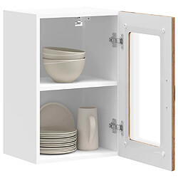 Acheter vidaXL Armoire murale de cuisine avec porte en verre Kalmar vieux bois