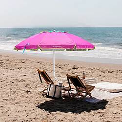 Avis Parasol de plage léger visser protection uv GiraFacile 220 cm Apollo