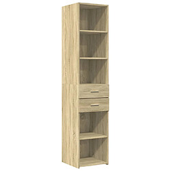 vidaXL Buffet haut chêne sonoma 40x42,5x185 cm bois d'ingénierie