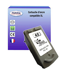 Cartouche Compatible avec Canon Pixma MP180 MP190 MP210 MP220 remplace Canon PG40 (18ml) - T3AZUR